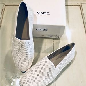 VINCE Blaire white slip-on sneaker. NEW